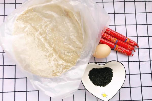 手抓饼火腿卷的做法图解1