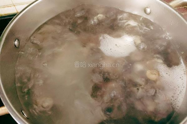 野生青杠菌牛骨汤的做法图解6