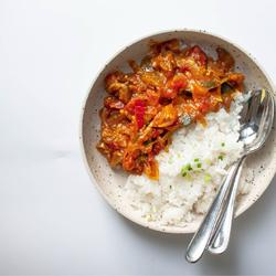 盐味蔬菜咖喱-禁欲系日式料理，巧用盐烹煮食物#素食的做法[图]