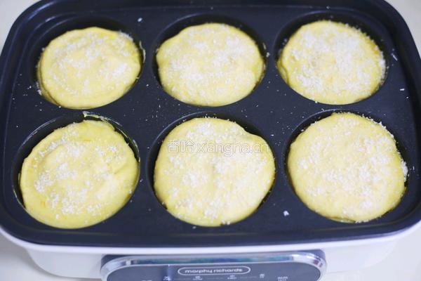 莲蓉馅南瓜椰蓉饼的做法图解10