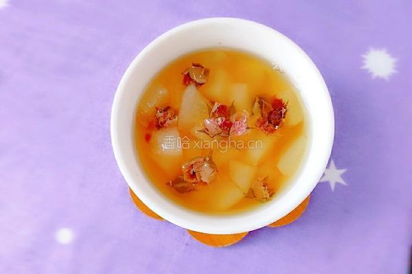 蜂蜜雪梨玫瑰花茶的做法图解10