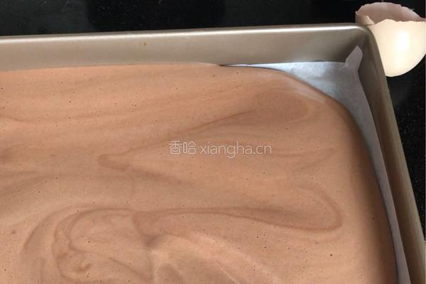可可果酱蛋糕卷的做法图解12