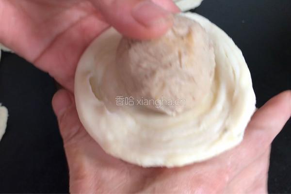 莲蓉肉松蛋黄酥的做法图解19