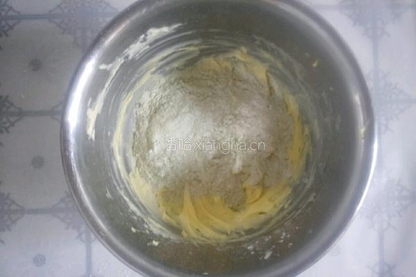 抹茶花形饼干的做法图解6