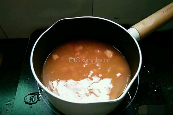 番茄蛋汤乌冬面的做法图解6