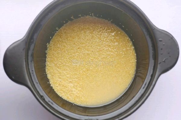 小米山药粥的做法图解4