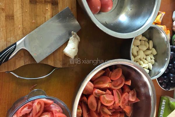 内蒙西红柿辣椒蒜酱的做法图解2