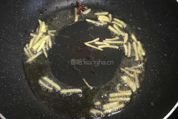 五花肉炖几豆角的做法图解4