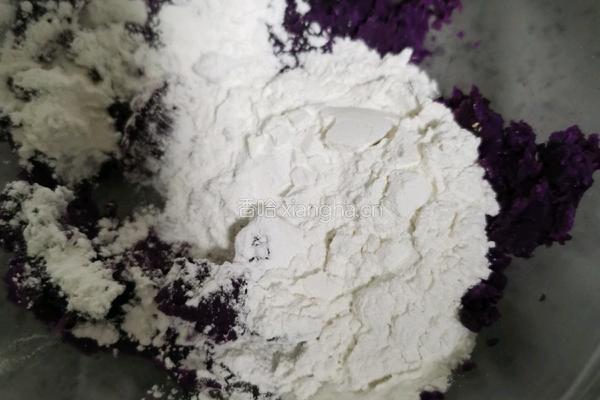 紫薯白芸豆馅饼的做法图解3
