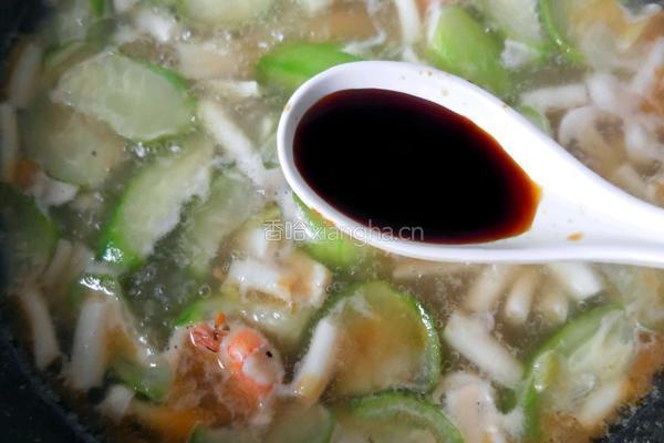 虾仁丝瓜菌菇汤的做法图解14