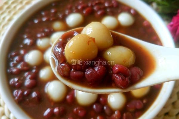 红糖红豆糯米小丸子的做法图解2