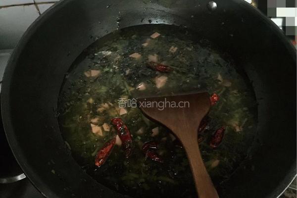 雪菜乌冬面的做法图解3
