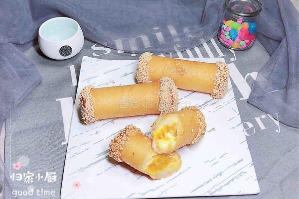 爆浆芝士南瓜土司卷的做法图解16