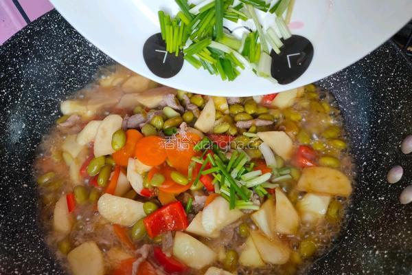 茭白毛豆炒肉丝的做法图解12