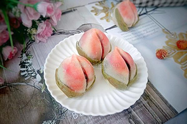 桃子馅的桃子的做法图解19