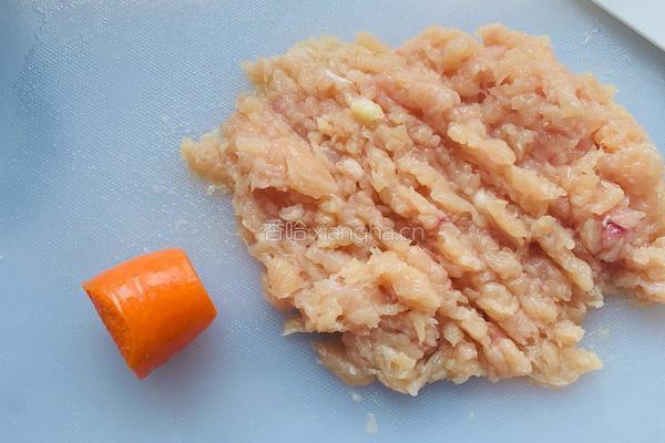 菜干鸡胸肉丸子的做法图解4