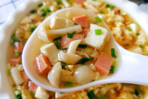 菌菇豆腐汤的做法图解13