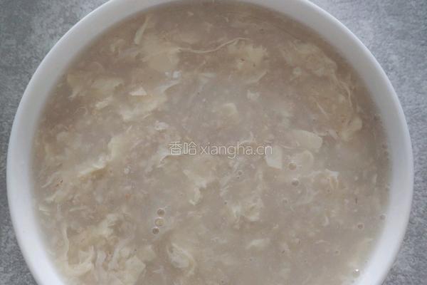 鸡蛋燕麦粥的做法图解3