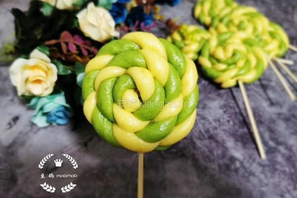 菠菜南瓜馒头棒棒糖的做法图解12