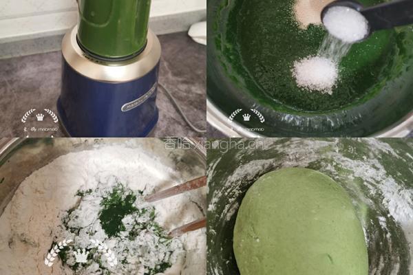 菠菜南瓜馒头棒棒糖的做法图解1