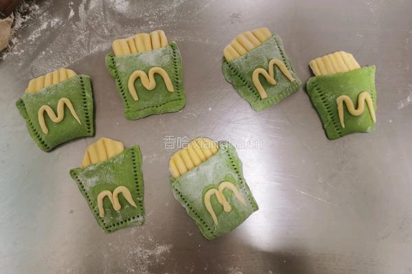菠菜南瓜薯条馒头的做法图解9