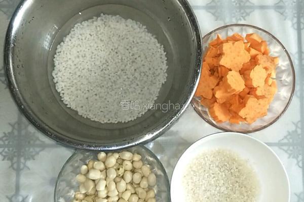 红薯糯米花生粥的做法图解4