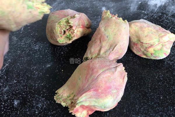 水彩纹馒头的做法图解4
