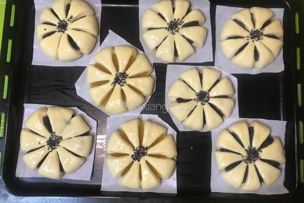 花朵豆沙包的做法图解15