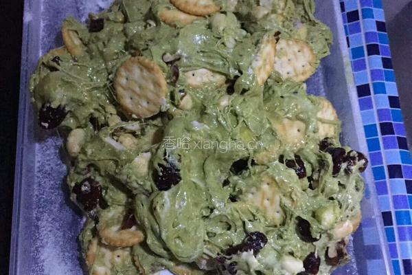 抹茶蔓越莓雪花酥的做法图解5
