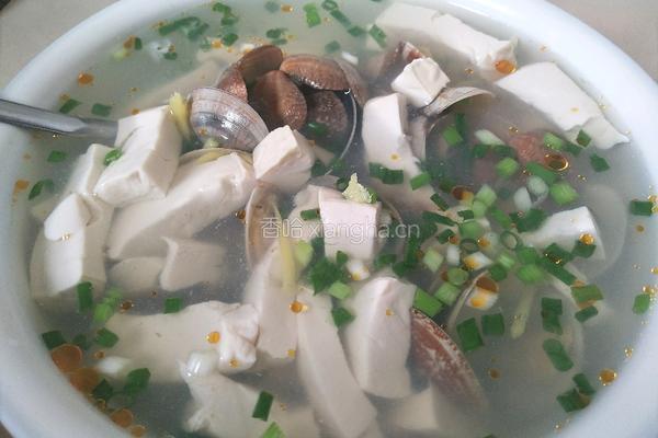 花蛤豆腐汤