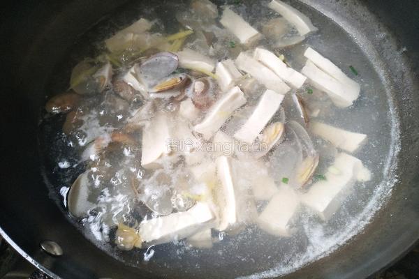 花蛤豆腐汤的做法图解6