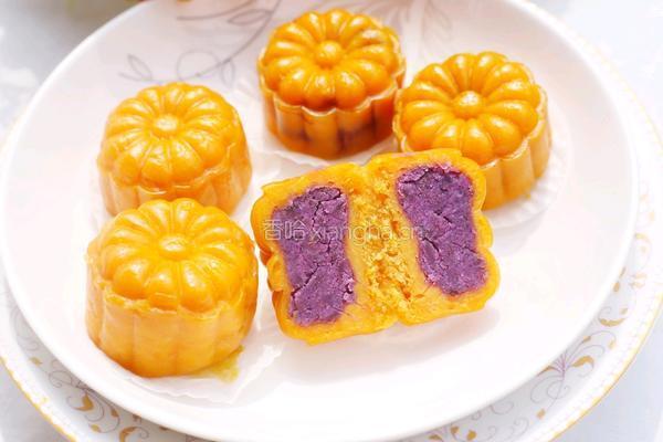 南瓜紫薯饼的做法图解15