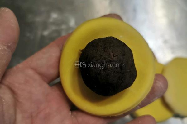 南瓜奶牛豆沙包的做法图解7