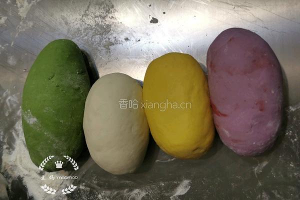 菠菜紫薯南瓜馒头的做法图解5