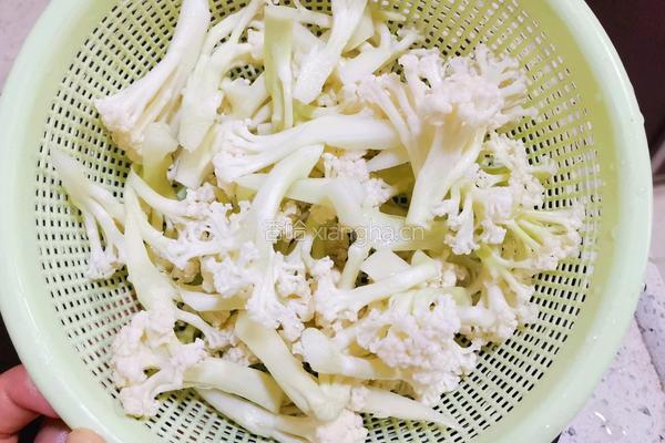 炒花菜的做法图解2