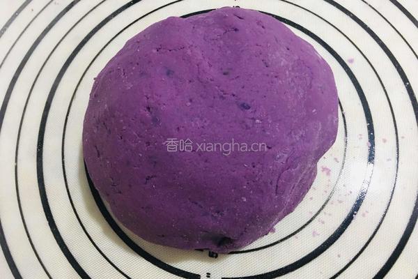 紫薯芝麻饼的做法图解3