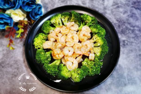 西兰花蒸虾仁的做法图解8