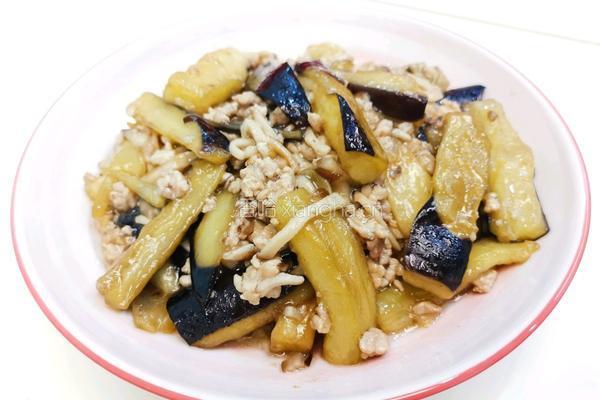 肉末香菇烧茄子的做法图解13