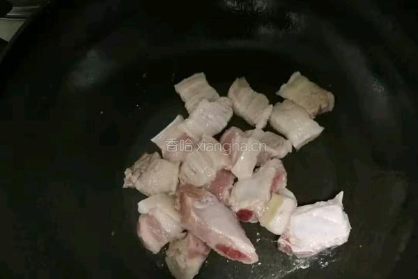 海带结烧肉的做法图解4