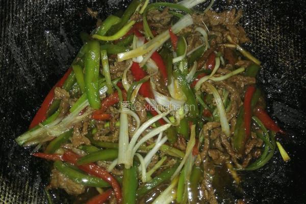 耗油青椒牛肉丝的做法图解7