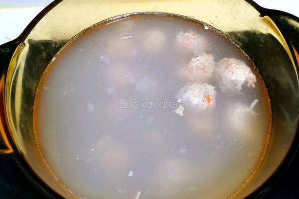 鸡胸萝卜丸子冬瓜汤的做法图解4