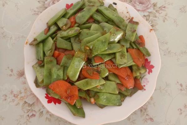 胡萝卜炒刀豆的做法图解6