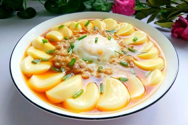 肉末蒸鸡蛋豆腐的做法图解1
