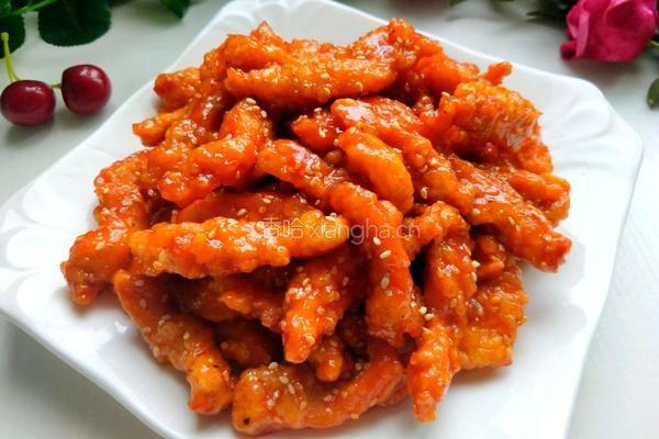 糖醋鸡胸肉的做法图解1