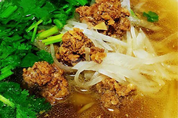 萝卜丝汆羊肉丸子汤的做法图解7