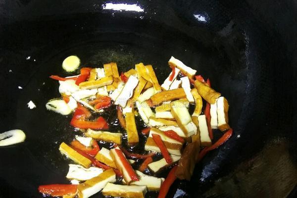 韭菜炒豆干的做法图解4