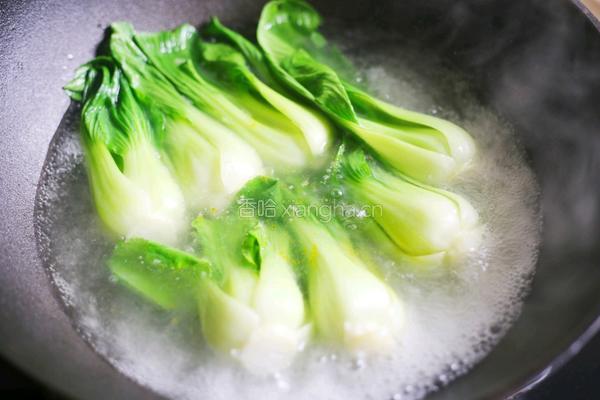 香菇油菜的做法图解5