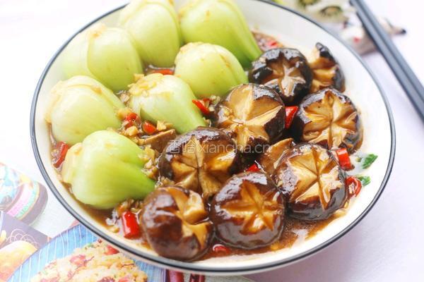 香菇油菜的做法图解13