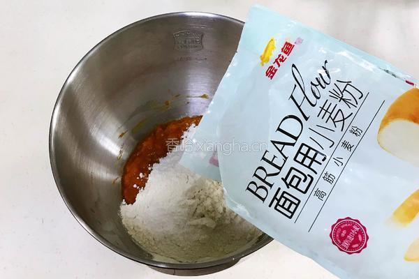 亚麻籽南瓜软欧的做法图解3