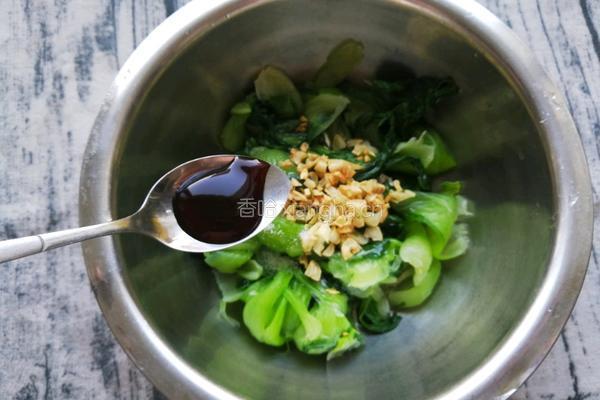 虾皮炝油菜的做法图解12